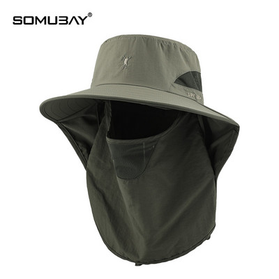 Лятна рибарска шапка с широка периферия