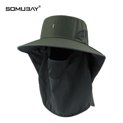 Лятна рибарска шапка с широка периферия