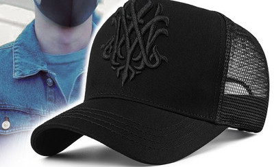 Мъжка бейзболна шапка от дишаща материя с козирка