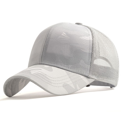 Мъжка бейзболна шапка от дишаща материя с козирка