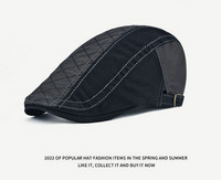 Vyriška kepurė – retro languota beretė