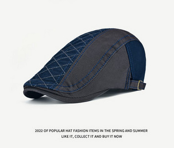 Vyriška kepurė – retro languota beretė