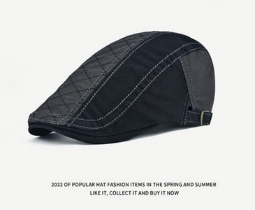 Vyriška kepurė – retro languota beretė