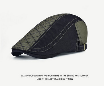 Vyriška kepurė – retro languota beretė