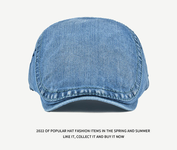 Мъжка лятна регулируема шапка тип барета 