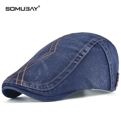 Muški šešir - retro traper beretka