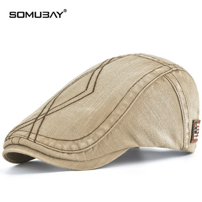 Muški šešir - retro traper beretka