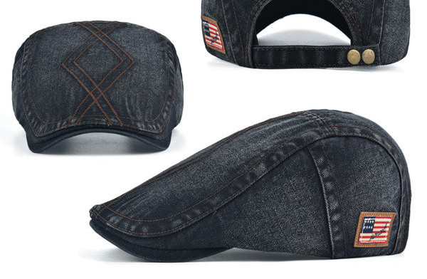 Muški šešir - retro traper beretka