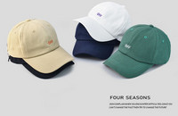 Ежедневна бейзболна мъжка шапка с козирка и бродиран надпис