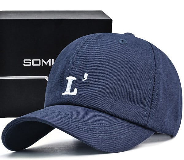 Лятна бейзболна шапка с козирка и бродерия за мъже 