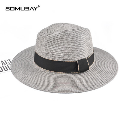 Сламена мъжка шапка в няколко цвята