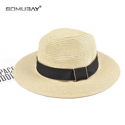 Сламена мъжка шапка в няколко цвята