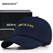 Мъжка ежедневна бейзболна шапка с козирка и бродерия