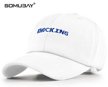 Мъжка ежедневна бейзболна шапка с козирка и бродерия