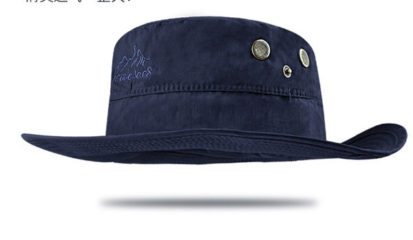 Мъжка рибарска шапка с периферия и връзки