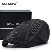 Мъжка шапка тип барета подходяща за ежедневието