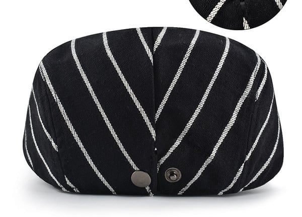 Мъжка шапка - раирана берета