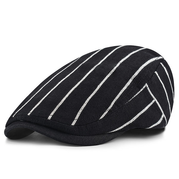 Мъжка шапка - раирана берета