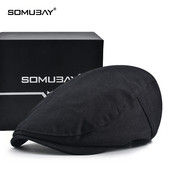 Изчистен модел мъжка шапка тип барета