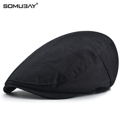 Изчистен модел мъжка шапка тип барета