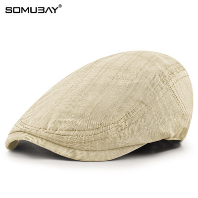 Изчистен модел мъжка шапка тип барета