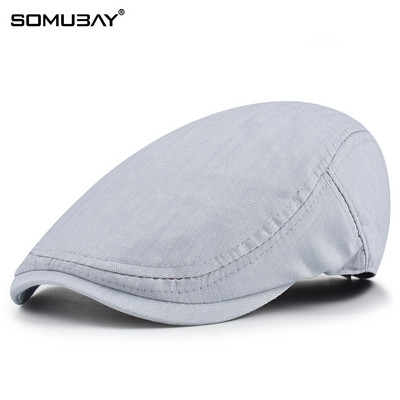 Изчистен модел мъжка шапка тип барета