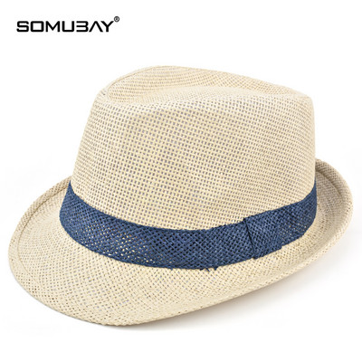 Лятна сламена шапка за мъже