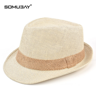 Лятна сламена шапка за мъже