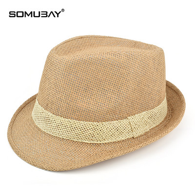 Лятна сламена шапка за мъже