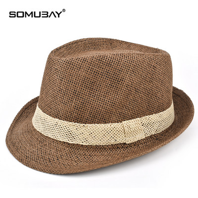 Лятна сламена шапка за мъже