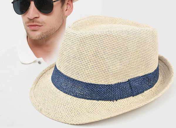 Лятна сламена шапка за мъже