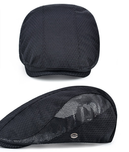 Мъжка шапка - тип барета с мрежа