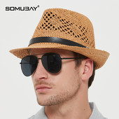Модерна мъжка сламена шапка