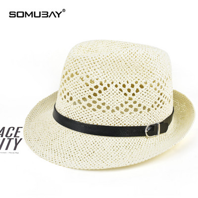 Модерна мъжка сламена шапка