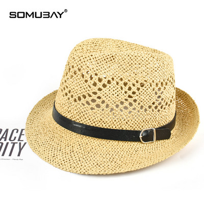 Модерна мъжка сламена шапка