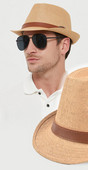 Мъжка слънцезащитна шапка - ваканционна плажна