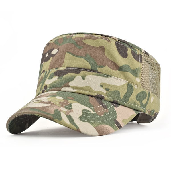 Текстилна шапка с камуфлажен десен