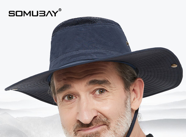 Мъжка лятна шапка - с връзки