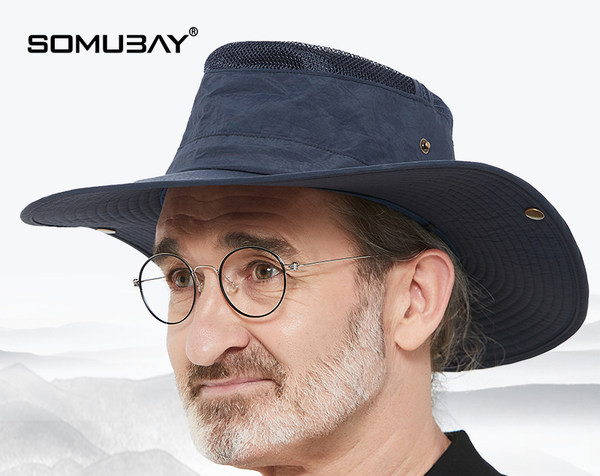 Мъжка лятна шапка - с връзки