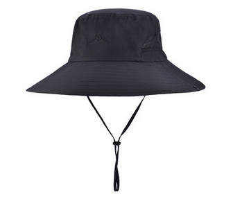 Мъжка текстилна шапка с голяма периферия и връзки