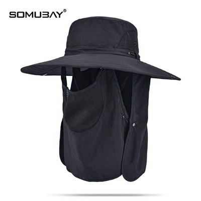 Мъжка ежедневна шапка с голяма периферия -от дишаща материя