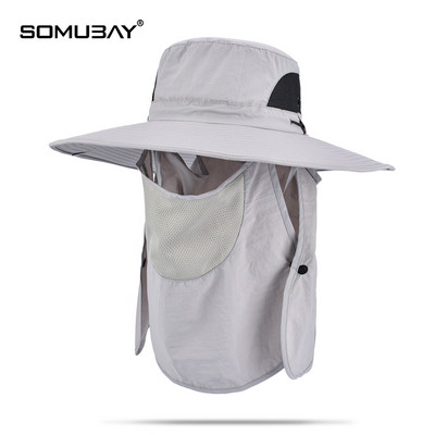 Мъжка ежедневна шапка с голяма периферия -от дишаща материя