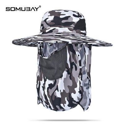 Мъжка ежедневна шапка с голяма периферия -от дишаща материя