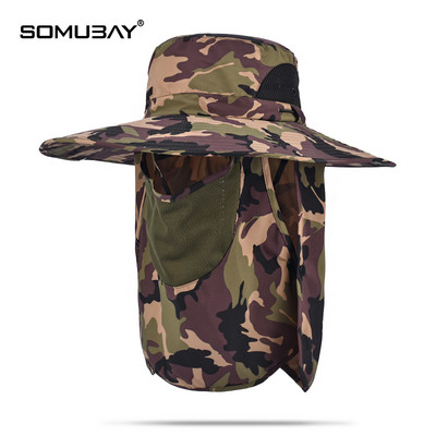 Мъжка ежедневна шапка с голяма периферия -от дишаща материя