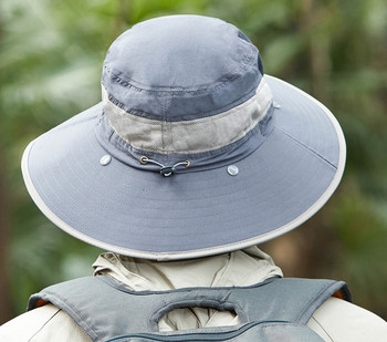 Текстилна шапка с периферия и маска за лице подходяща за риболов