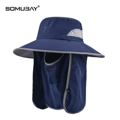 Текстилна шапка с периферия и маска за лице подходяща за риболов