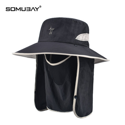 Текстилна шапка с периферия и маска за лице подходяща за риболов