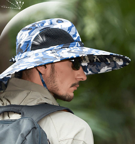 Мъжка рибарска шапка - с голяма периферия