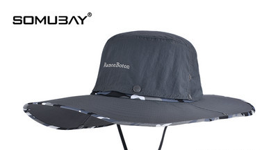 Лятна текстилна шапка с широка периферия за риболов