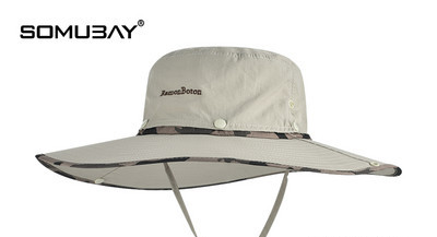 Лятна текстилна шапка с широка периферия за риболов